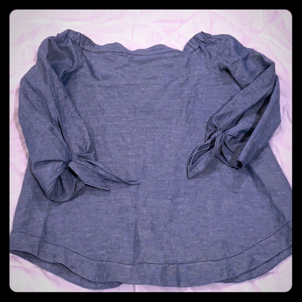 Off shoulder tunic top